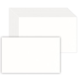 50 Pack 5.5x8.5 White Blank Cardstock Paper Thick Paper - 80lb Flat Cards Stock Printer Paper for Make Your DIY Invitations, Note, Greeting, Table Cards - Writing, Stamping, Painting, Drawing