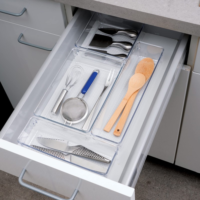 Oggi Clear Drawer Organizer - 6" X 6.25"- Ideal for