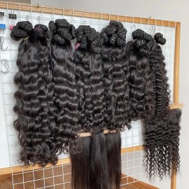Human Hair for Braiding Raw Half Wig Hair Vendor Raw Indian Hair Bundle Supplierstyle: raw hair, color: 1 pcs bundle loose deep, Stretched Length: 20 Inch