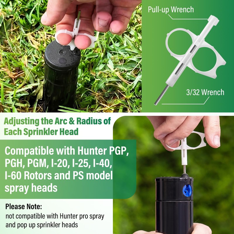 Gulfmew 8 Pieces Sprinkler Head Tool Kit – Compatible with