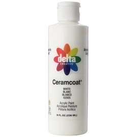 Delta Creative Ceramcoat Acrylic Paint in Assorted Colors (8 oz), , White (025058)