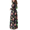 Auselily Women's Long Sleeve Loose Plain Plus Size Maxi Dresses