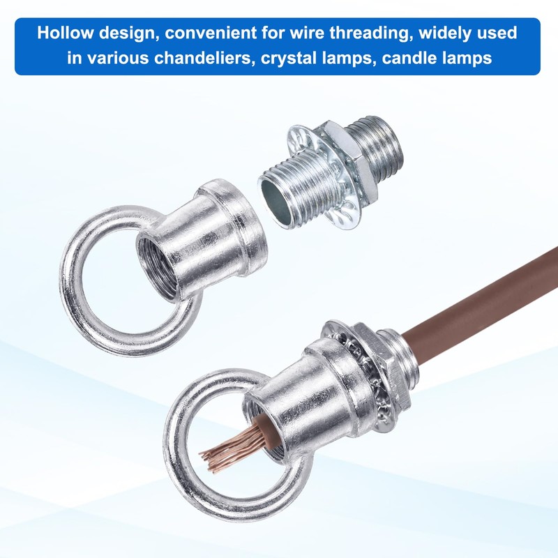 PATIKIL 18Lb Load Lamp Female Loop Holder, 4 Set Lifting