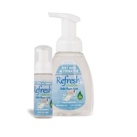 Refresh Liquid Wipe Free: Toilet Paper Foam. Eco-Friendly Wet Wipe Alternative For Sensitive Skin with Aloe and Witch Hazel. Plumbing Safe. 250ml/50ml Combo (10.14 Total Fl Oz).…