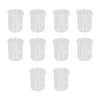 10 Pcs Laboratory Glass Beaker 50ml Thick Experimental Graduated Cylinder