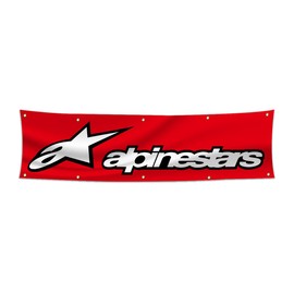 Alpinestar Banner Flag 2x8ft Car Motor Garage shop Flags for Garage Shop Wall Decor