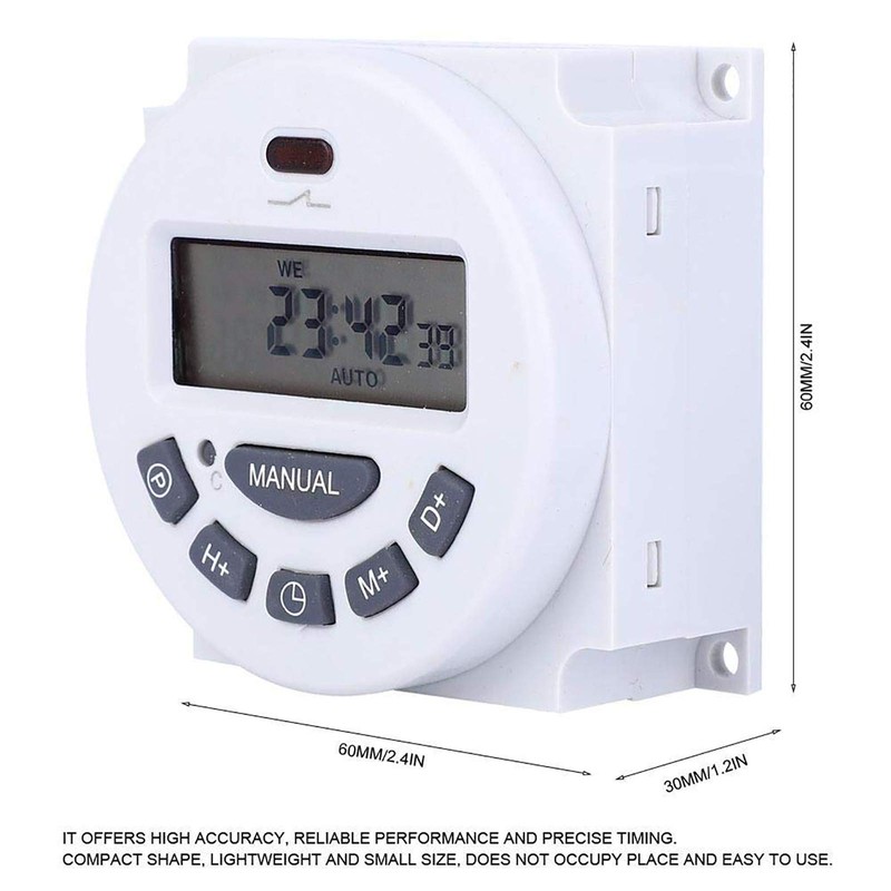 24V DC/AC Timer Switch Programmable Digital Heavy Duty Electrical Timer