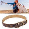 Dog Collar Durable Soft Stylish Plaid Pattern Dog Collar Adjustable