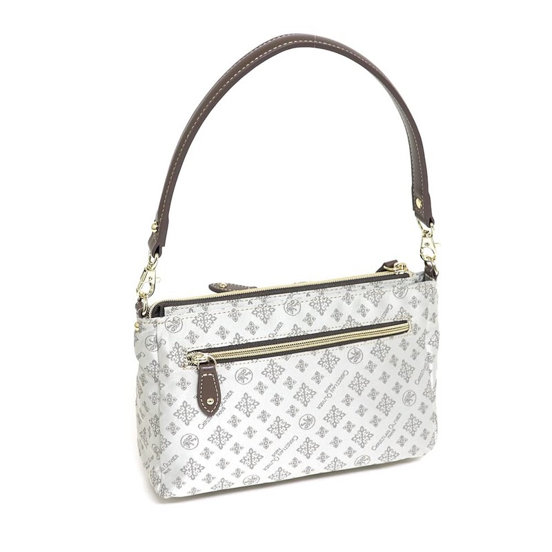 Christian Olivier 38-7801 Purse Pochette Shoulder Bag, beige, (greige)