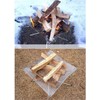 FUUHOMDY Portable Outdoor Fire Pit 41cm Camping Fire Pit Foldable