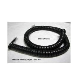 DIY-BizPhones-Vertical-SBX Dark Gray (Black) 12Ft Handset Cord for Vertical SBX Phone 4024-00 Vodavi Curly