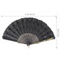 QIRMIZI 10 Pack Fabric Folding Handheld Fans, Perfect for Weddings,