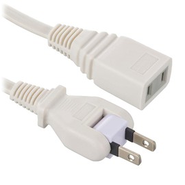 Ohm (OHM) Electric Extension Cord Indoor Power Strip 1 x 0.5 m Free Plug 180 Degree Swivel Plug White HS-T105SP22 00-1611