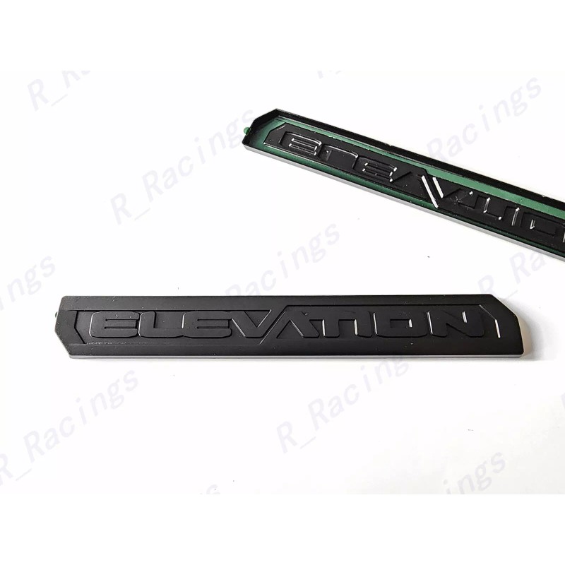 GMC OVERLAY 3PCS Matte Black Door Rear Elevation Emblem Badge