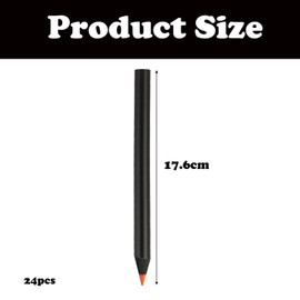 JNOUCS 24 PCS Rainbow Pencils, Rainbow Pencil, Rainbow Pens, 7 In 1 Black Drawing Pencils, Rainbow Colouring Pencils for School, Multicoloured Pencils for Drawing, Coloring, and Sketching