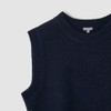 JAJU [JAJU/자주] 여 울 블렌디드 트임 베스트_네이비 [JAJU] Women's Wool