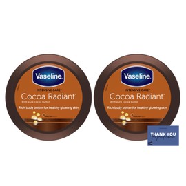 Cocoa Body Butter - Vaseline Intensive Care Cocoa Radiant Body Butter 250ml - Pack of 2