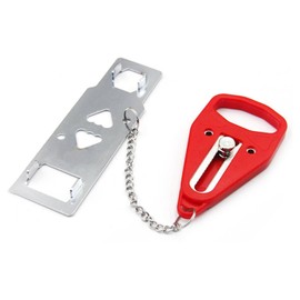 Portable Security Door Lock, Travel Anti-Theft Lock with Chain for Added Safety in Hotels and Homes