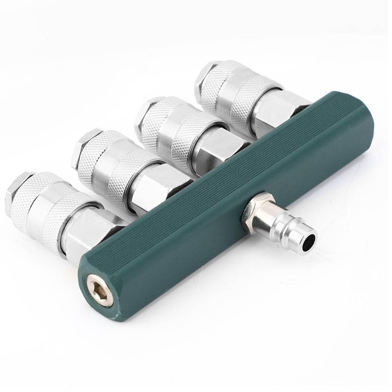 CYSFETENA 4-Way Compressed Air Distributor 1/4 Inch Npt Connection, Compressed