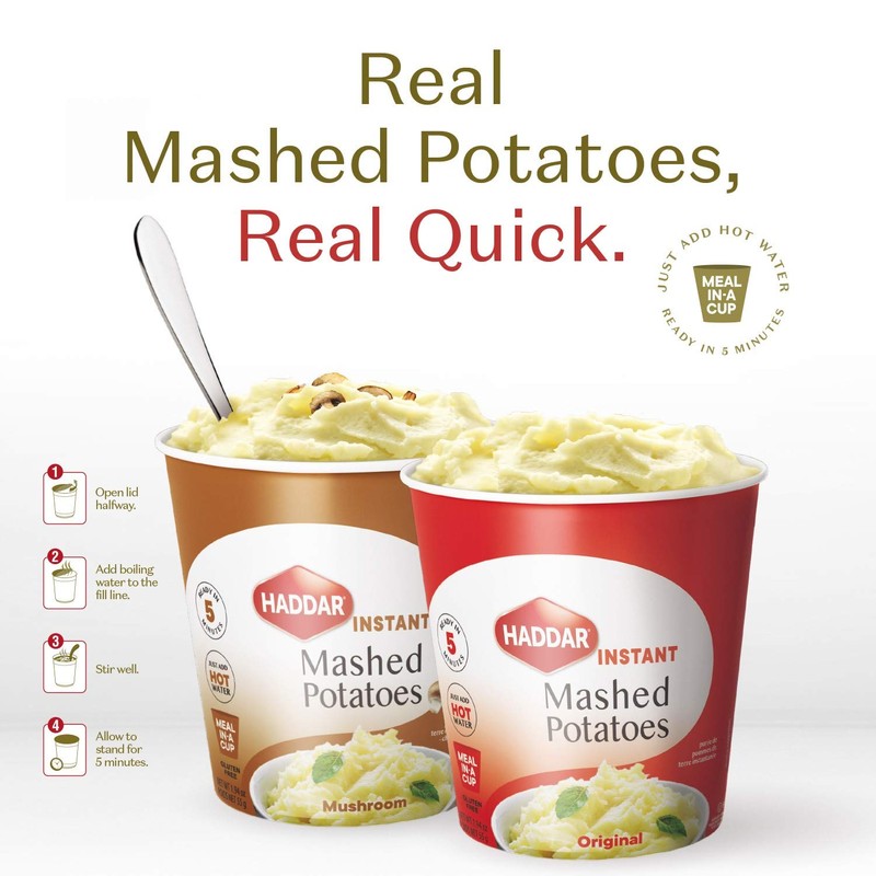 Haddar Gluten Free Original Instant Mashed Potatoes 1.94oz (12 Pack),