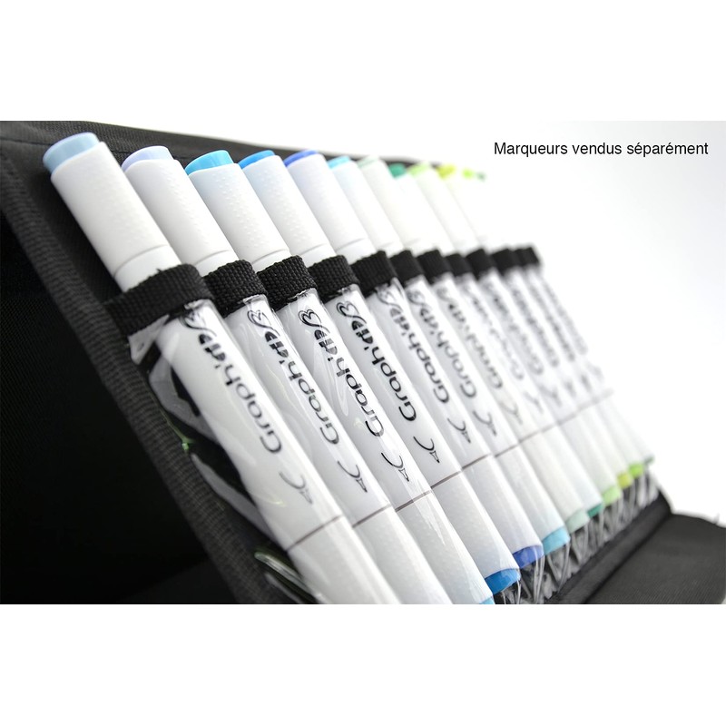 Graph'it SA41365 36 Alcohol Marker Pen Case - Multi-Colour