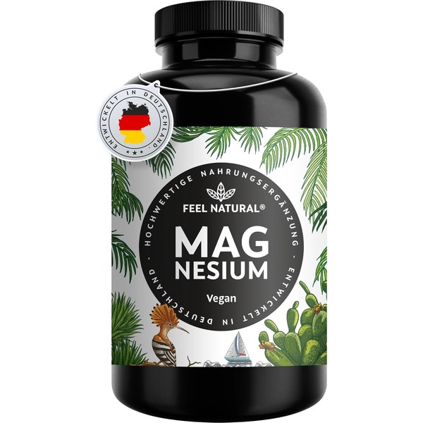 Magnesium High-Dose Capsules - 365 Pieces (Year's Supply) - 664mg