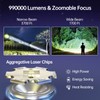 Rechargeable Flashlights High Lumens 2 Pcs, 990,000 Lumens Led Handheld