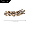SXQLYH 4 Pieces Hair Clips Rhinestone Hair Clips Leaf Hair