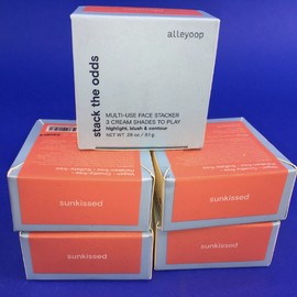 Alleyoop Stack the Odds Highlight Blush Contour Sunkissed 0.28 oz (Lot of 5)