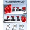 ILKCC 6Pcs Dash Cam Adhesive Pads [2mm, 2.83" Sq &