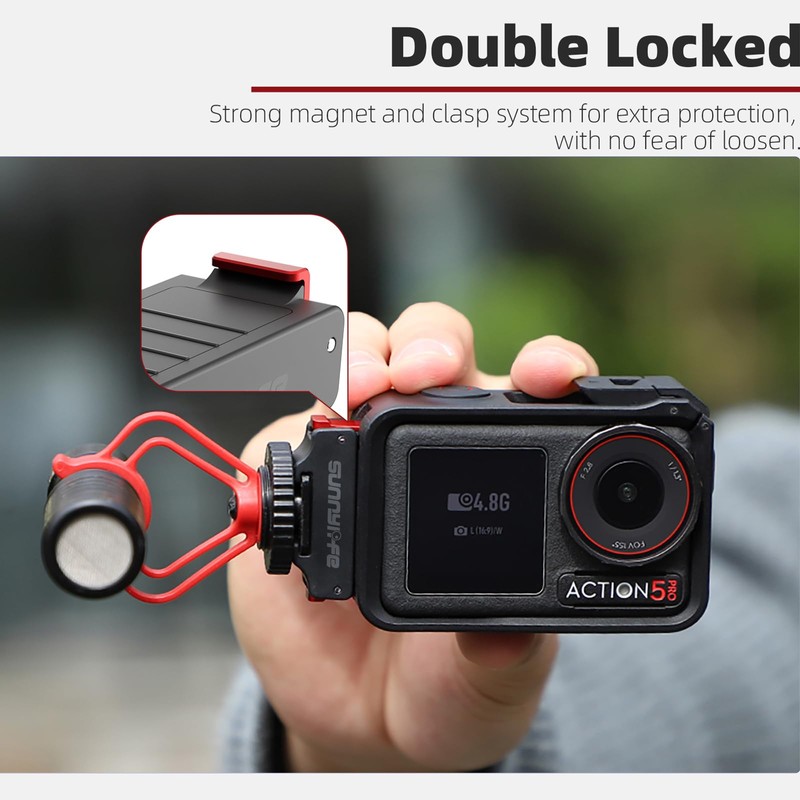 Honlyn Magnetic Cold Shoe Mount for DJI Osmo Action 5