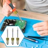Sharplace 3 x Electronic Soldering Iron Tips, Replaceable E10 Components,