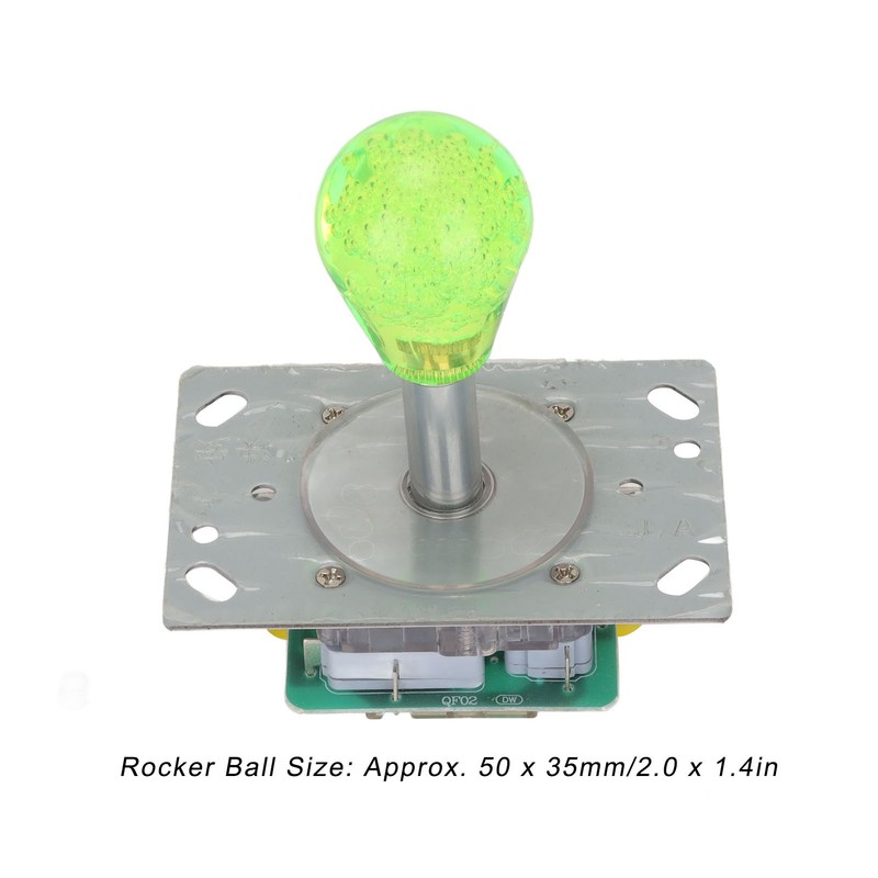 Arcade Joystick Kit Colorful 5 Pin Oval Crystal Fully Automatic