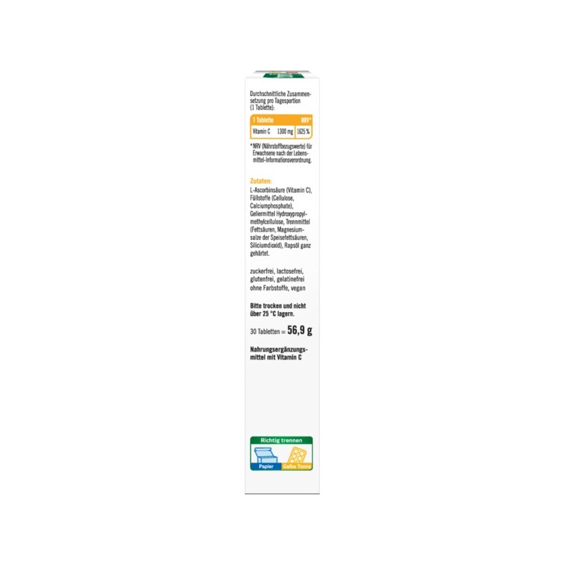 탁소피트 taxofit 비타민C 1300 태블릿(30개입) 56.9g Taxofit Vitamin C 1300