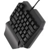 One Handed Gaming Keyboard 39 Keys Luminous Ergonomic Design Anti