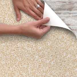 Con-Tact Brand Creative Covering, Self-Adhesive Shelf Liner, Multi-Purpose Vinyl Roll, Easy to Use and Apply, 18'' x 50', Beige Granite
