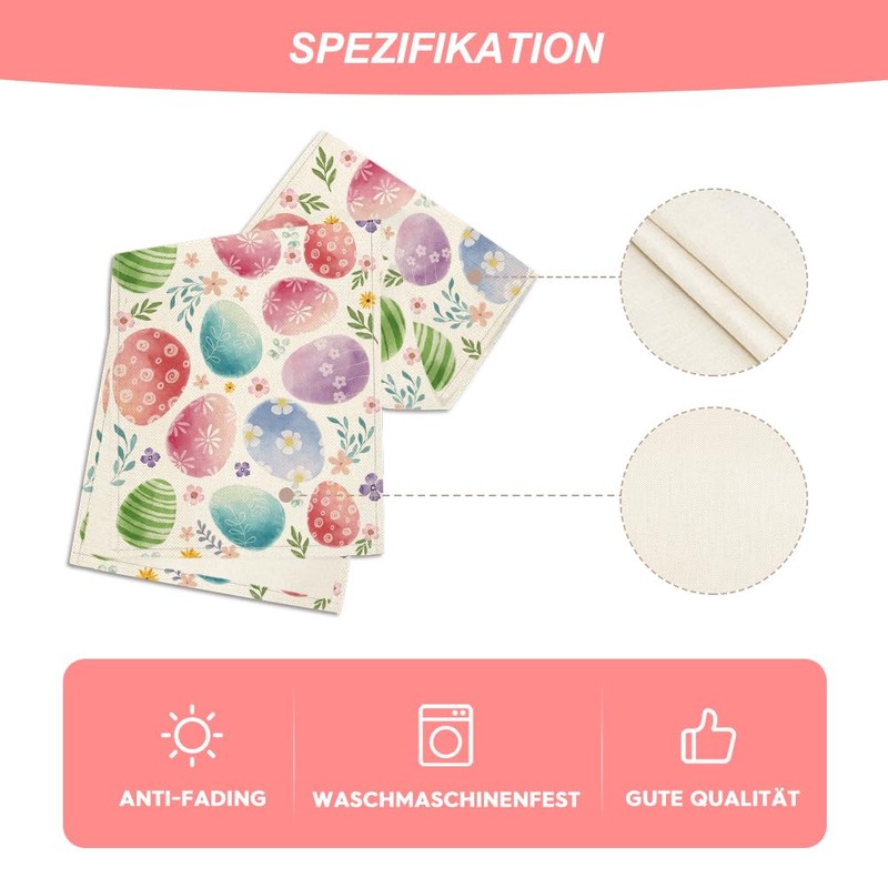 Artoid Mode Watercolour Easter Eggs Easter Table Runner, Seasonal Spring