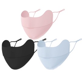 Enignic UV Face Mask Sun Protection,UPF 50+Blocks 98% of UVA/UVB Rays,UV Face Mask for Women Washable Reusable(3PCS)