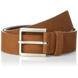 HUGO Square Buckle Suede Belt
