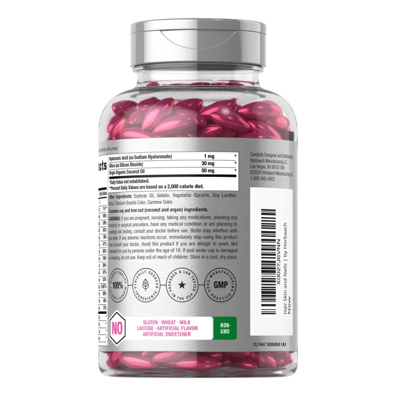 Horbäach Vitaminas Para Cabello, Piel Y Uñas 300 Cápsulas N/a