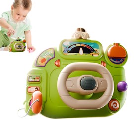 Kids Steering Wheel Toys - Steering Wheel Pretend Play Driving Toy - Kids Ride on Controller Game for Youth Teens Family Boys Girls