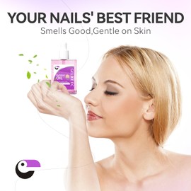 Nail Cuticle Oil for Moisturize and Repair - Gelike EC Easy and Quick Absorb Cuticles Care Treatment - Natural Peach Smells for Women and Men Dry Damaged Thin Nails