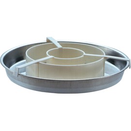 タイガークラウン ケーキ型 シルバー 白 216×27mm チェッカーズボードケーキ型 スチール リング付 市松模様 2350 4個入