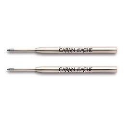 Caran D'ache Goliath Ballpoint Pen Refill Medium Black (Pack of 2)