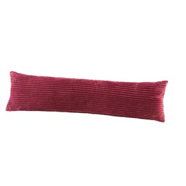 BaSaTex Winter Plush Side Sleeper Cushion Cover 40 x 145 cm Cashmere Touch Coral Fleece Rip-Cord Nursing Pillow Pregnancy Pillow Zip Bordeaux
