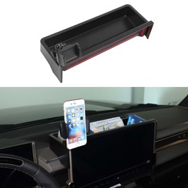 Center Console Dashboard Navigation Display Back Organizer Tray for 2024 2025 Hummer EV with Multifunctional ABS Car Cell Phone Holder,Car Cell Phone Holder/Insert Auxiliary Storage Tray,Kits (A)