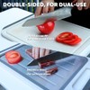 Cutting Board Double Sided, Stainless Steel Cutting Board for Kitchen,