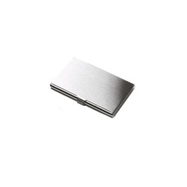 Metal Business Card Holder Pocket Business Card Case for 10-15 Business Cards Case Wallet Card Holders Name Card Holder Silver