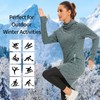Soneven Women's Fleece Sweatshirt Dress Long Sleeve Cowl Neck Thermal