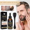 Beard Growth Kit, Beard Growth Set with Dermaroller, Beard Growth